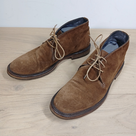 To Boot New York Adam Derrick Brown Leather Lace-Up Ankle Boots 1445 - Picture 2 of 14